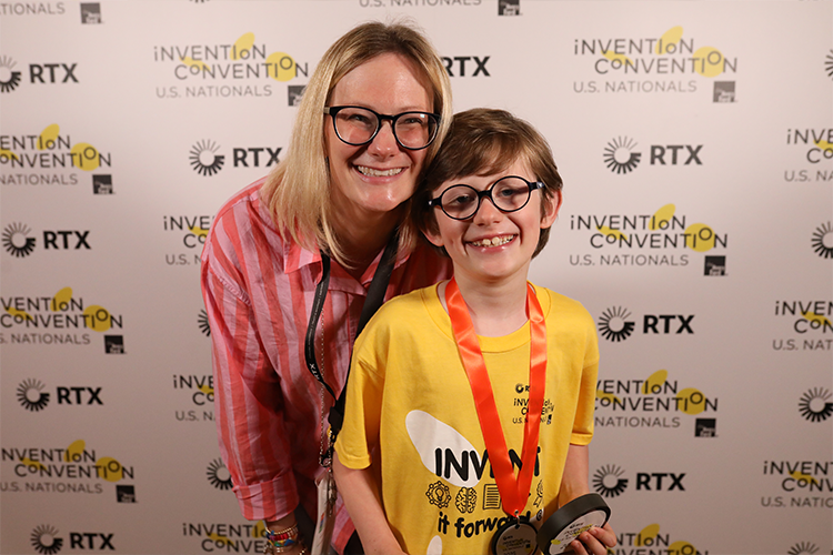 Dani Collins and her son Oliver at RTX Invention Convention U.S. Nationals 2025