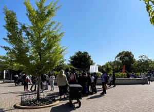Students Entering Greenfield Village for their Field Trip